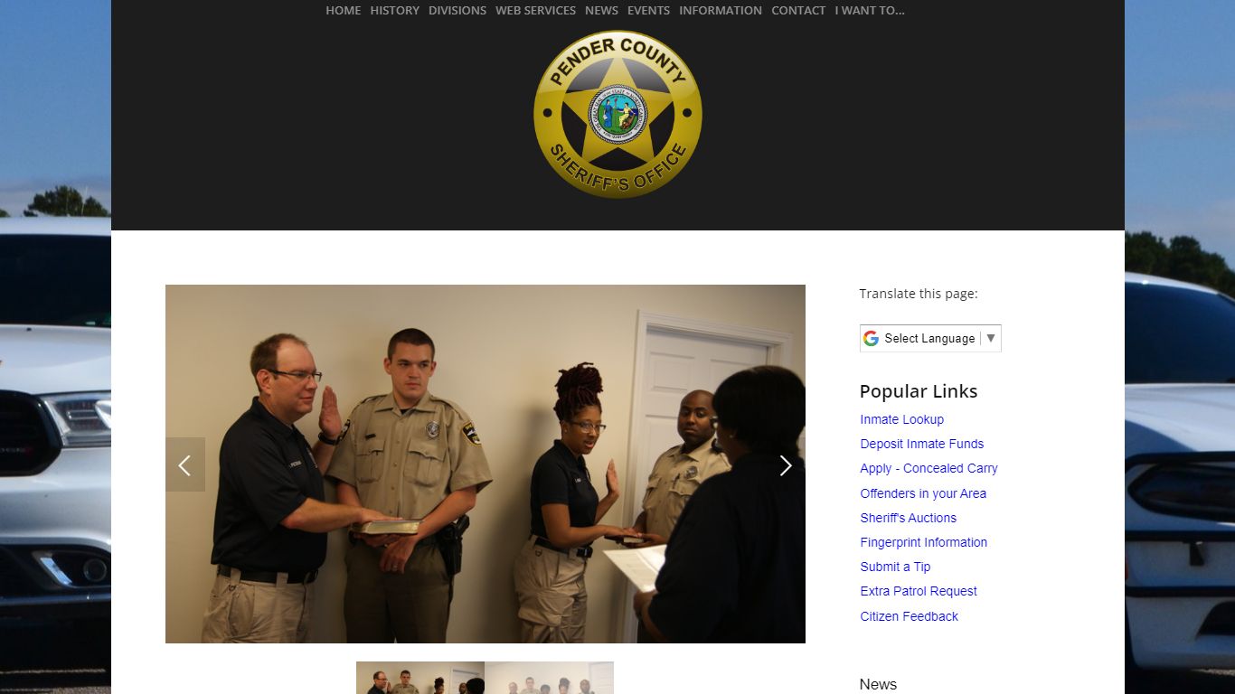 Jail Images | Pender County Sheriff's Office